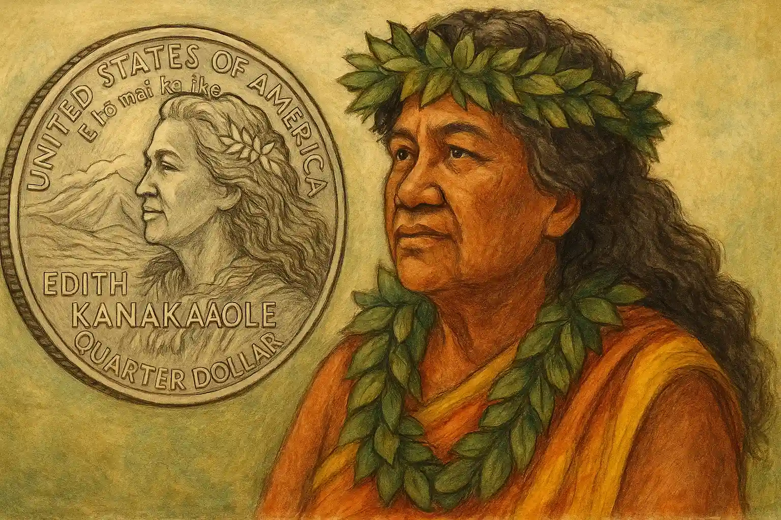 Hawaiian Star: The Story of Edith Kanaka'ole Quarter